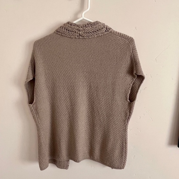 Nordstrom Brand Classiques Entier Open Sweater Chunky Knit Neutral Color Size L - Picture 3 of 7